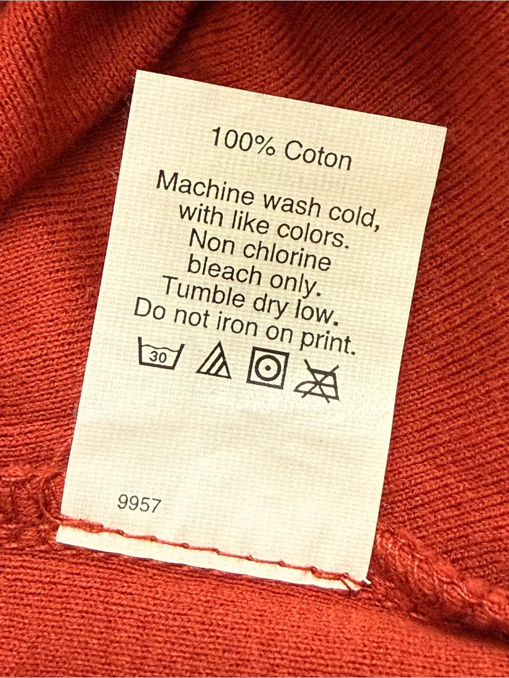 J. Crew Rust V-Neck Short Sleeve Tee